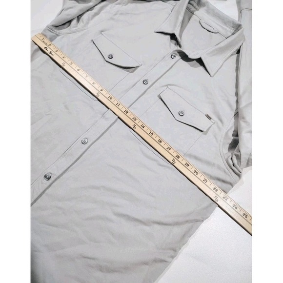 Vuori Boulevard Shirt Jacket Shacket Men's XL Grey Button Up Long Sleeve V281 - Picture 9 of 11